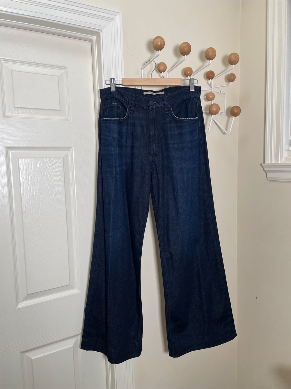 Hudson - Wide Legged Low Rise Y2K Denim Jeans - Blue - 28